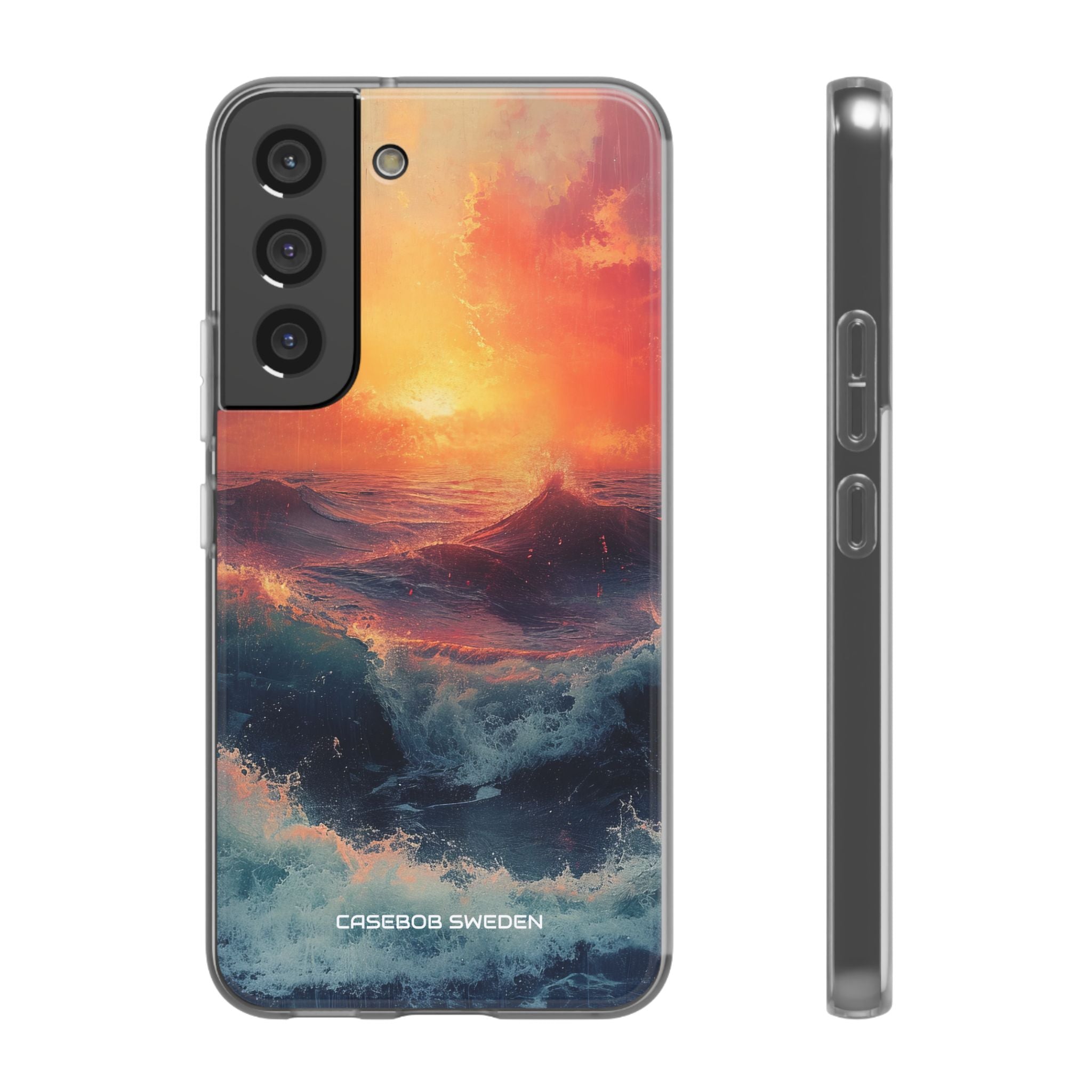 Ocean Sunset Waves - Flexi Samsung S22 Phone Case