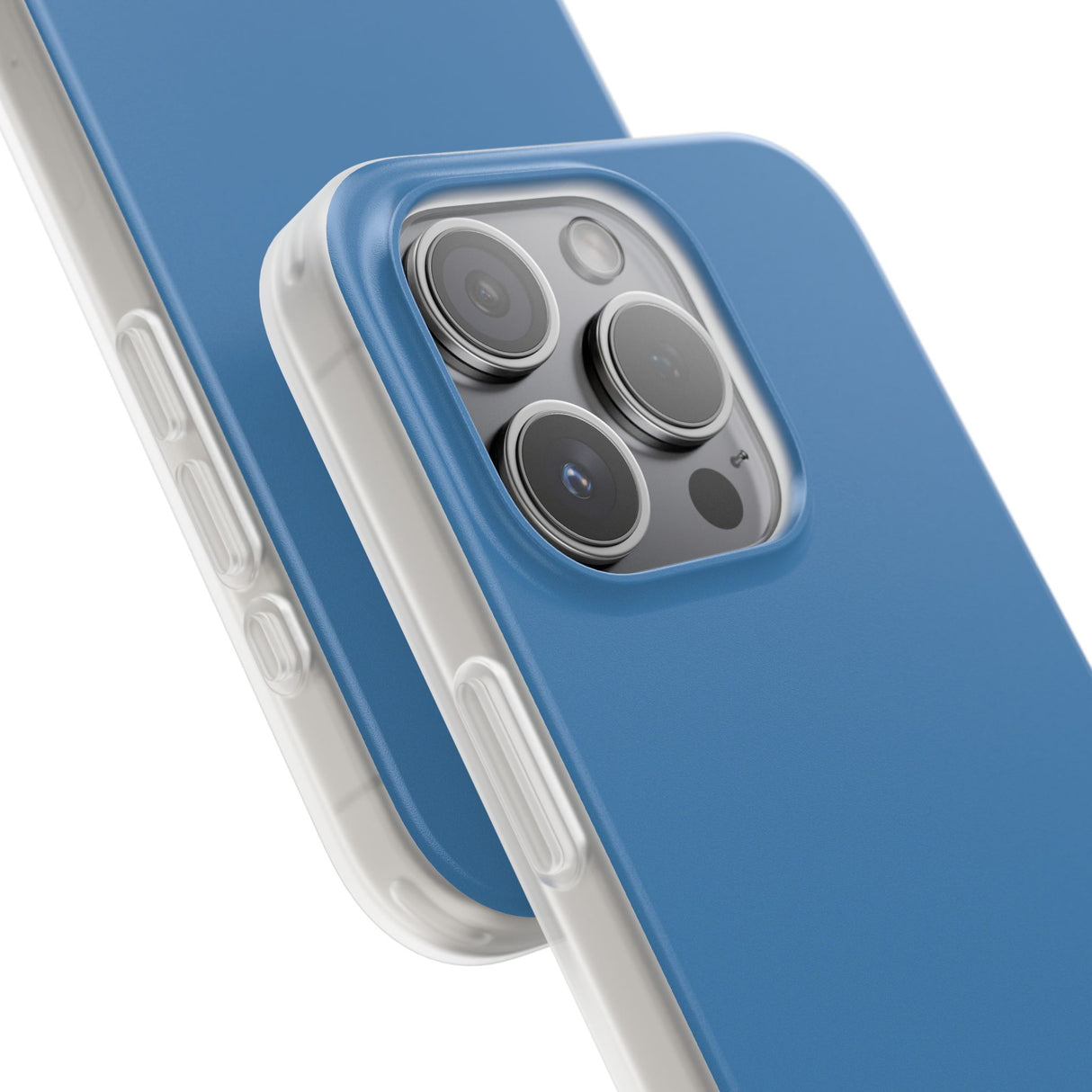 Steel Blue | Handyhülle für iPhone (Flexible Hülle)