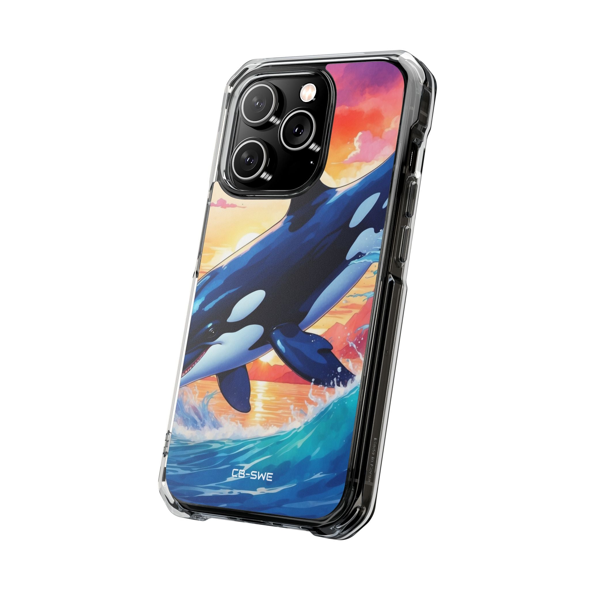 Orca Leaps Joyfully iPhone Case - Impact