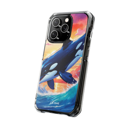 Orca Leaps Joyfully iPhone Case - Impact