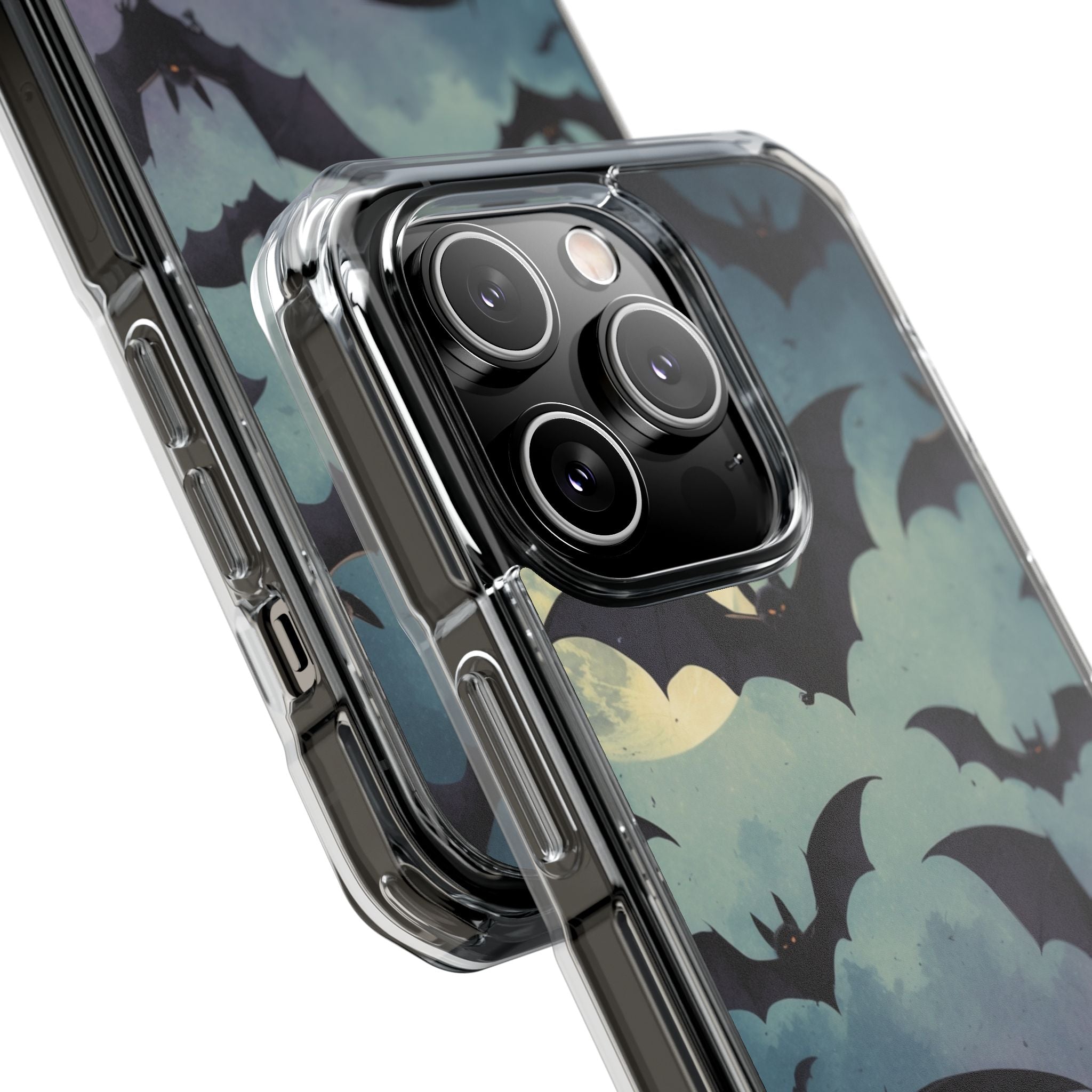 Glowing Bat Swarm iPhone 14 Pro Case - Impact