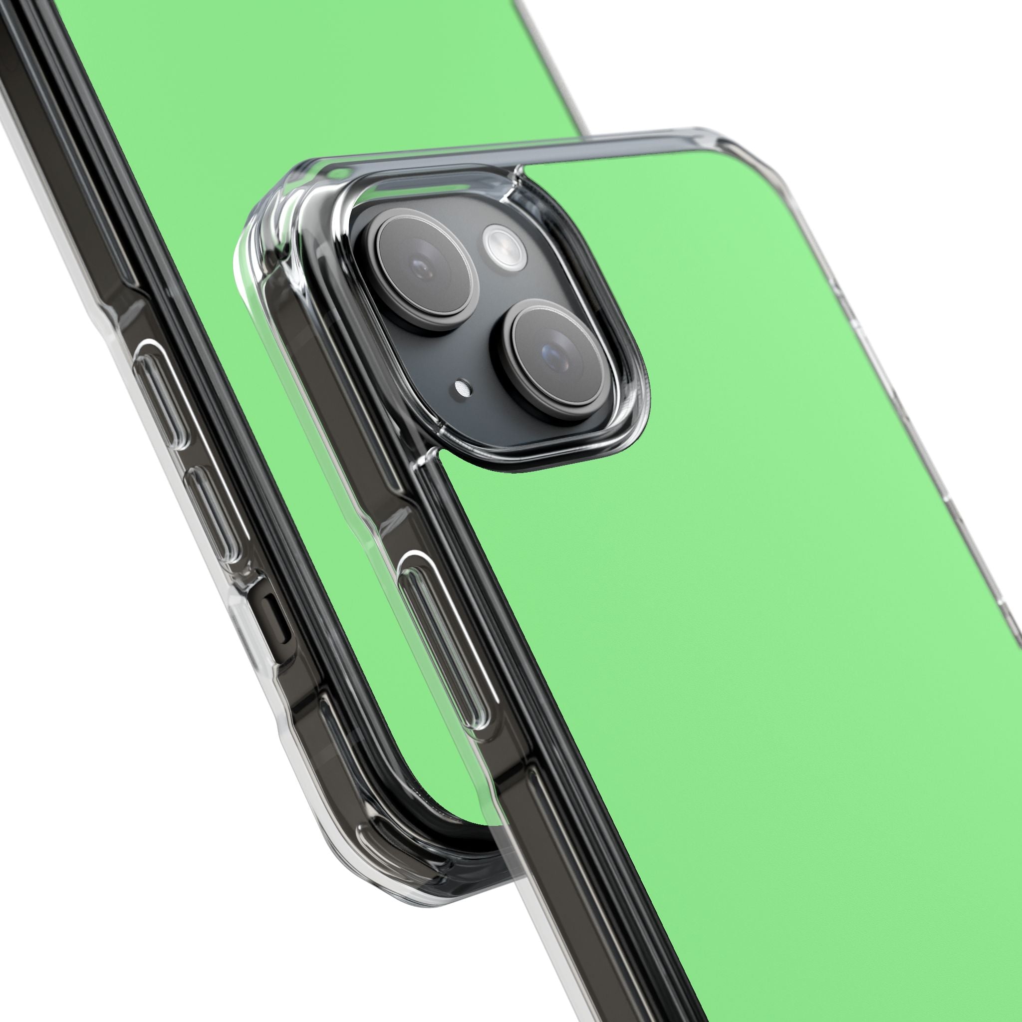 Pale Green - Clear Impact Case for iPhone