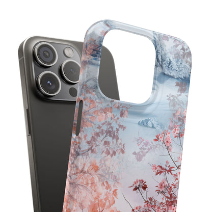 Floral Serenity Case - Slim iPhone 15 Phone Case