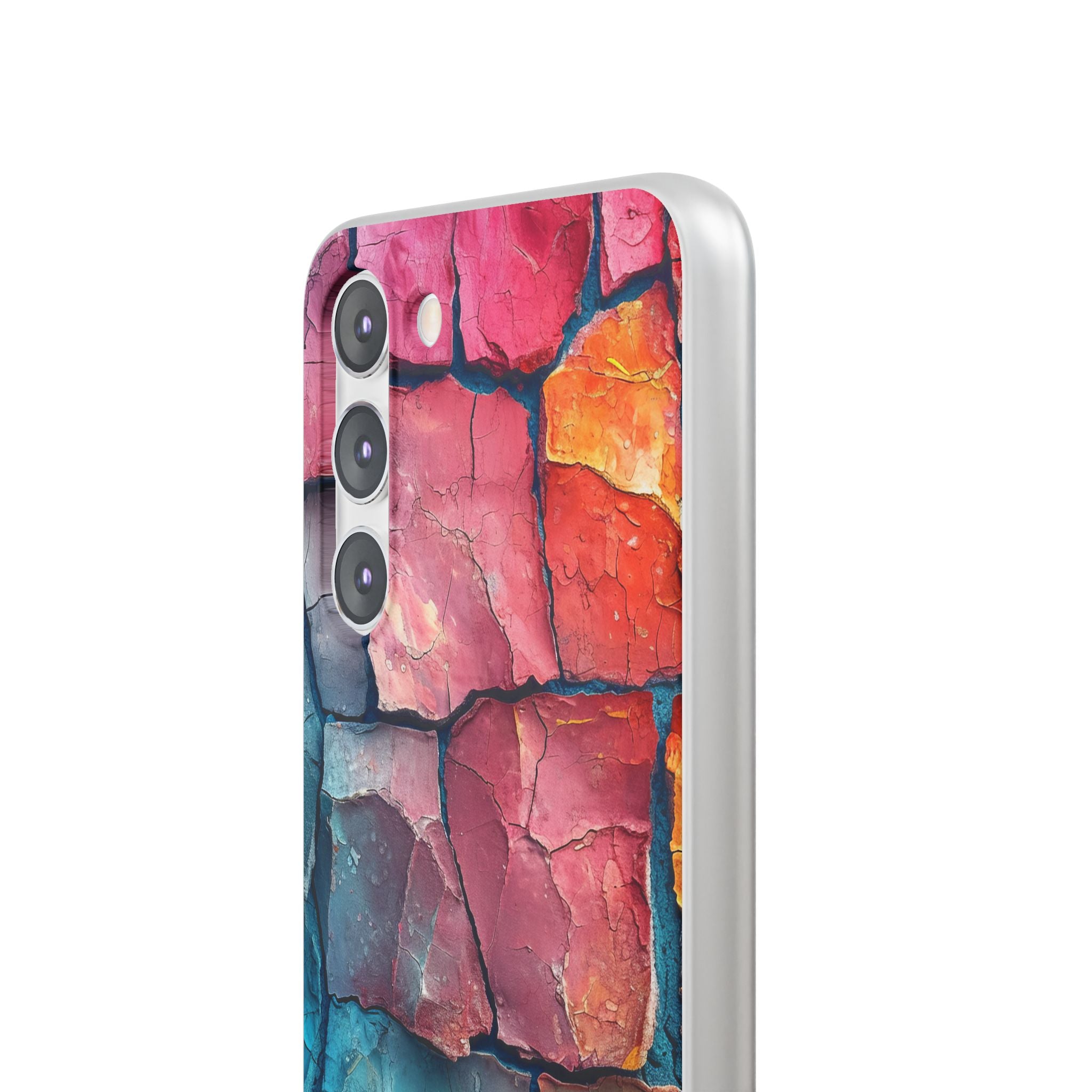 Cracked Earth Mosaic - Flexi Samsung S23 Phone Case