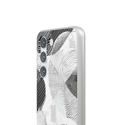 Geometric Monochrome Flow Samsung S23 - Flexi Phone Case