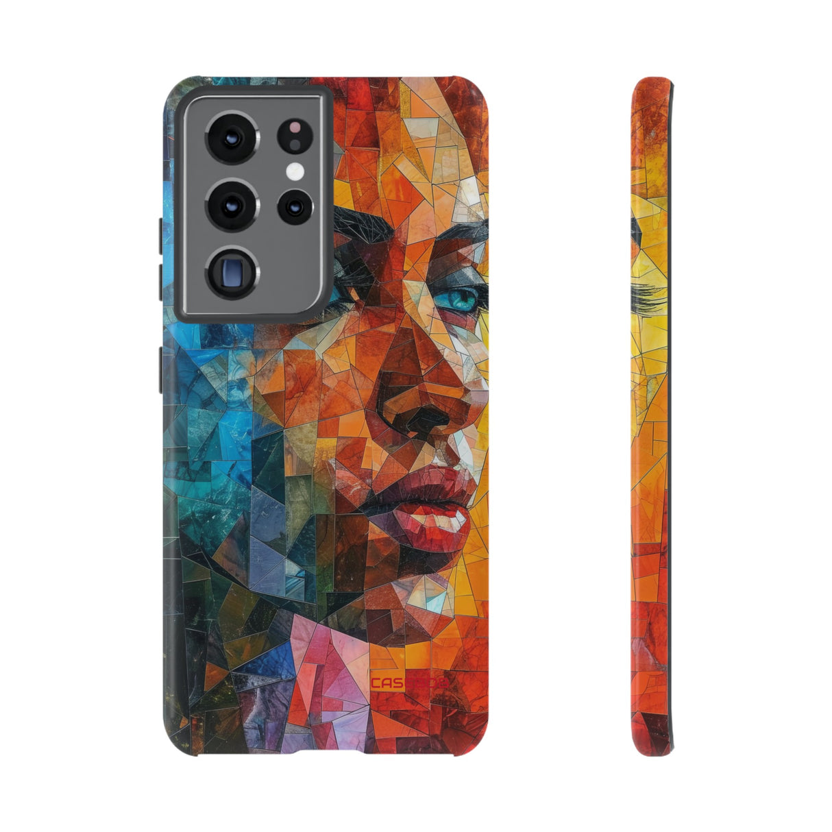 Geometric Fusion Lady - Protective Phone Case