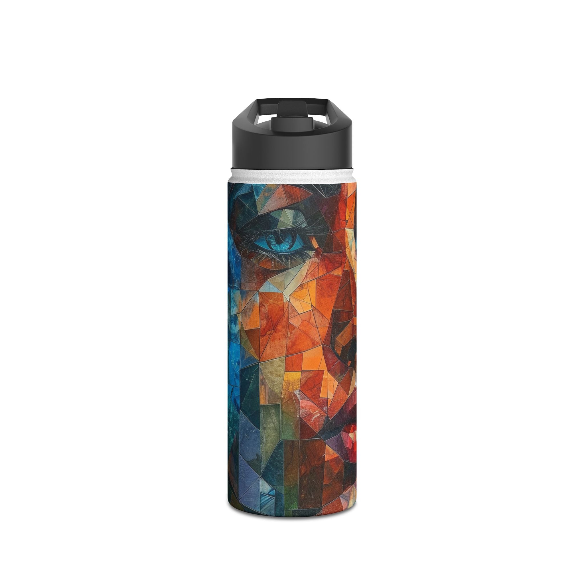 Mosaic Gaze Blue - Stainless Steel Water Bottle
