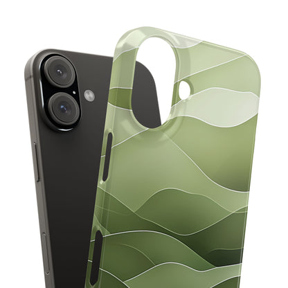 Gradient Emerald Drift iPhone 16 - Slim Phone Case