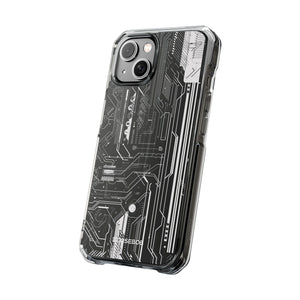 Circuitry Aesthetics - Handyhülle für iPhone (Clear Impact - Magnetisch) 