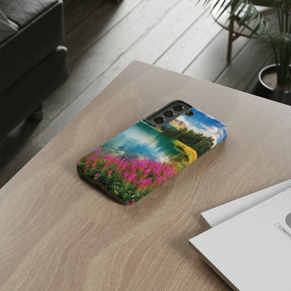 Azure Alpine Lake Phone Case - Protective Phone Case