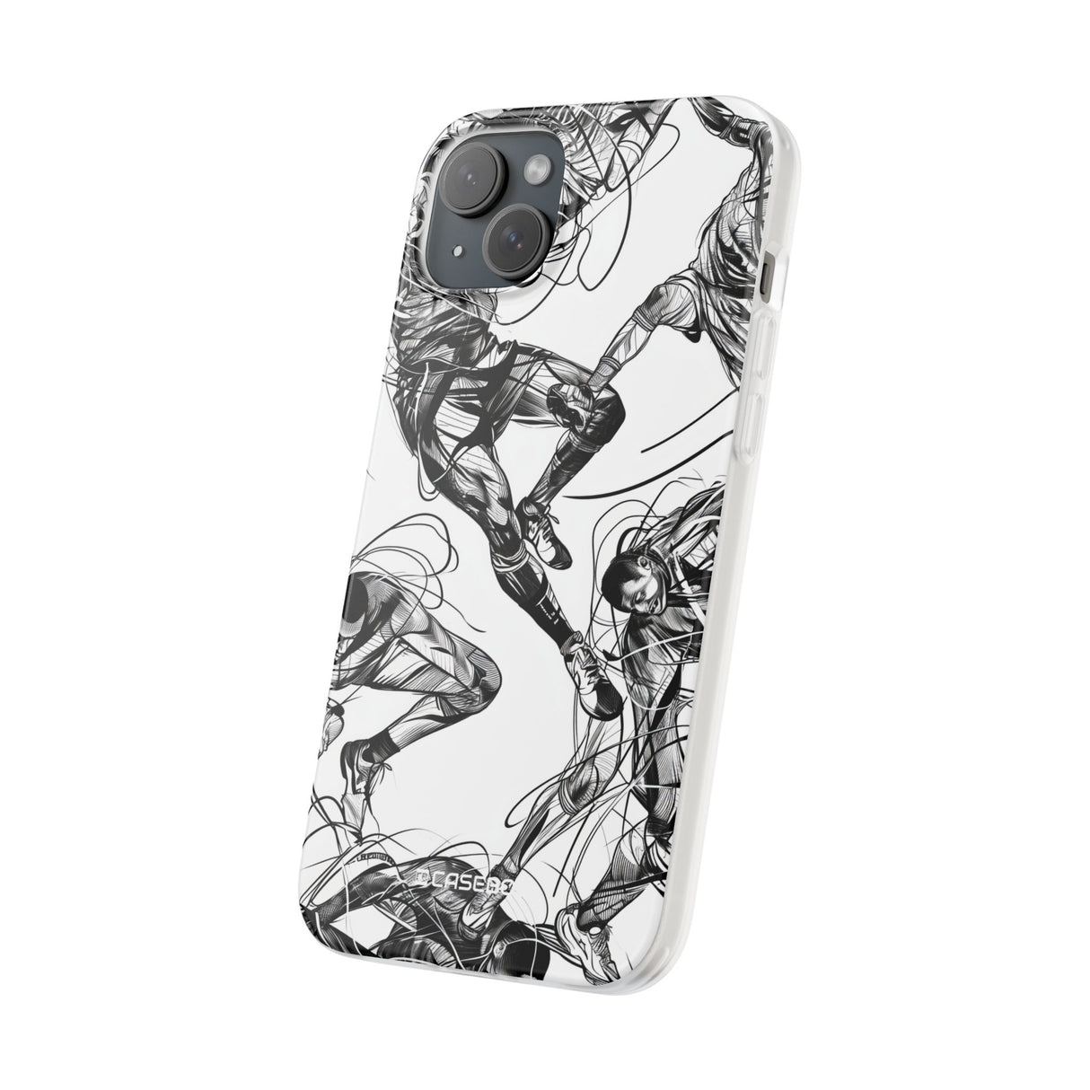 Dynamic Athletic Surrealism | Flexible Phone Case for iPhone