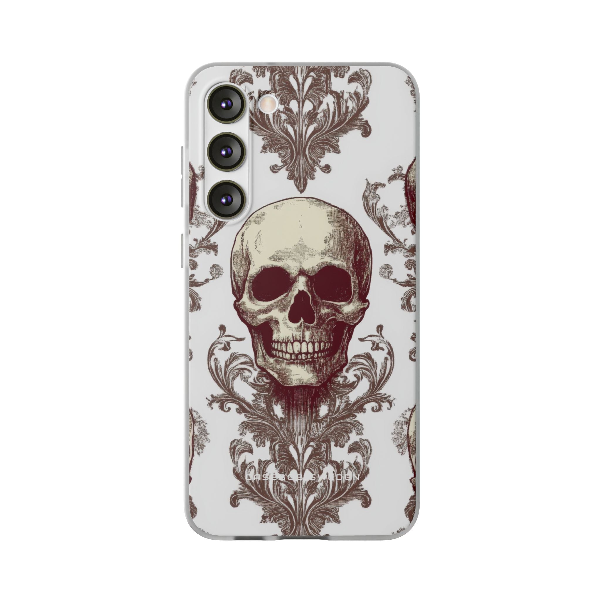 Gothic Skulls and Ornate Foliage Samsung S23 - Flexi Phone Case