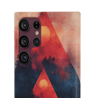 Red Sky Serenity - Slim Samsung S22 Phone Case