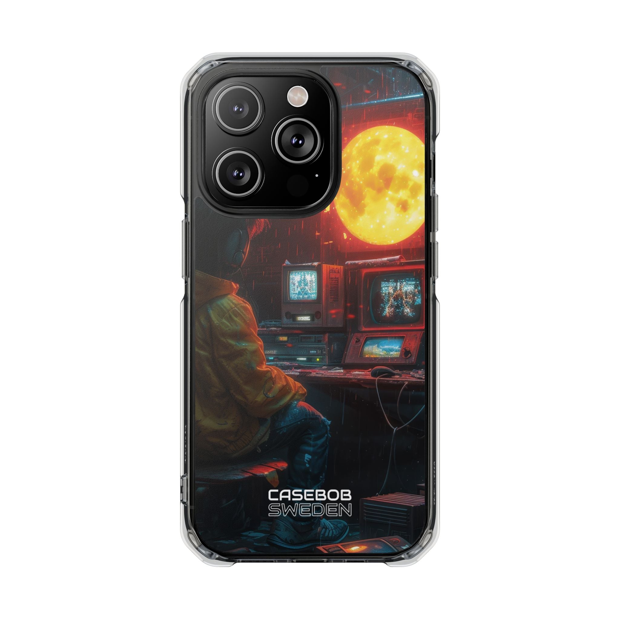 Cyberpunk Rain Room iPhone 14 - Impact Clear+