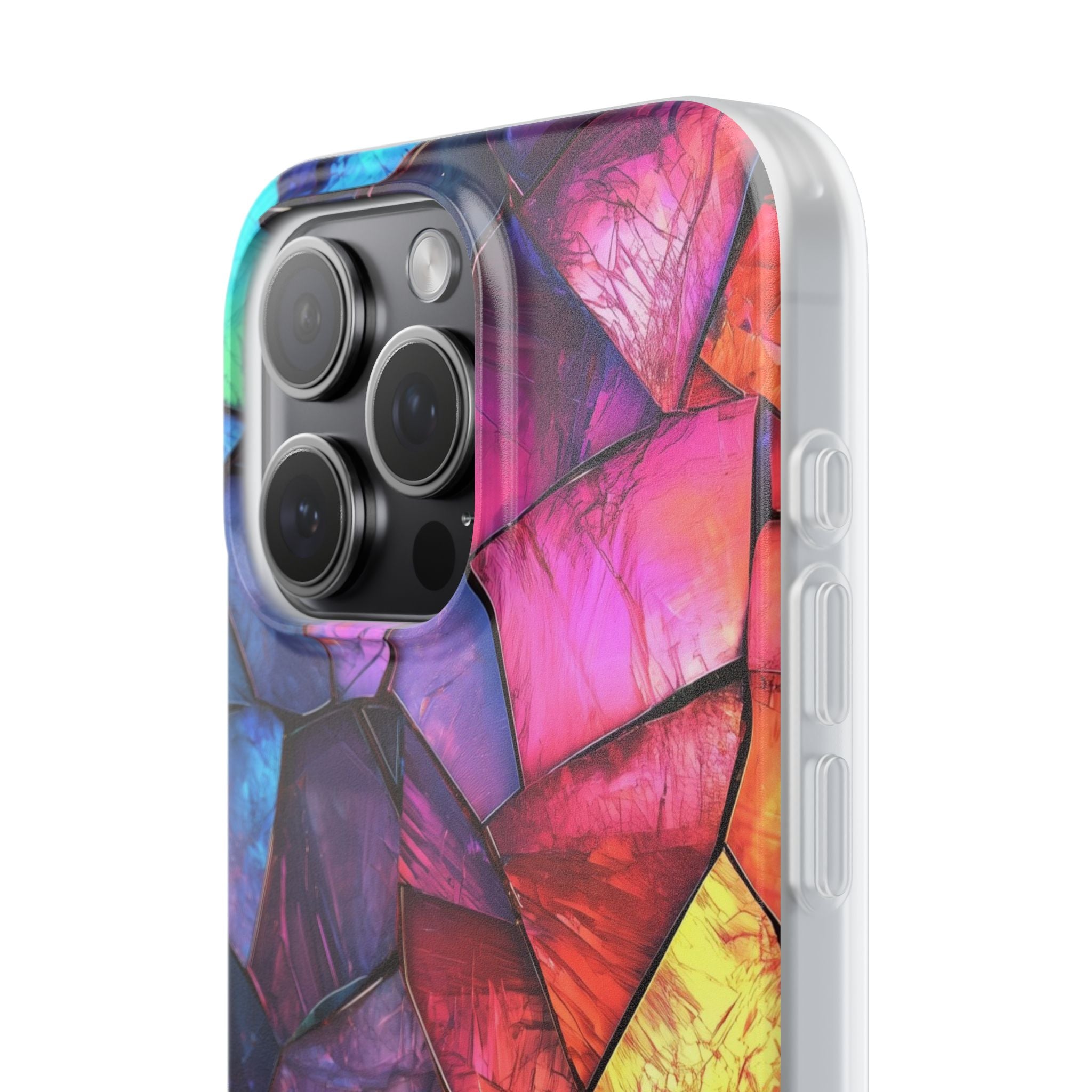 Cracked Prism iPhone 15 Pro Max Case - Soft