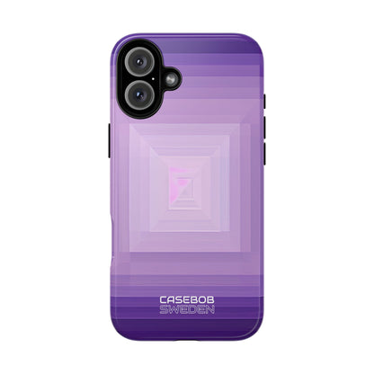Purple Geometry Vortex iPhone 16 - Tough