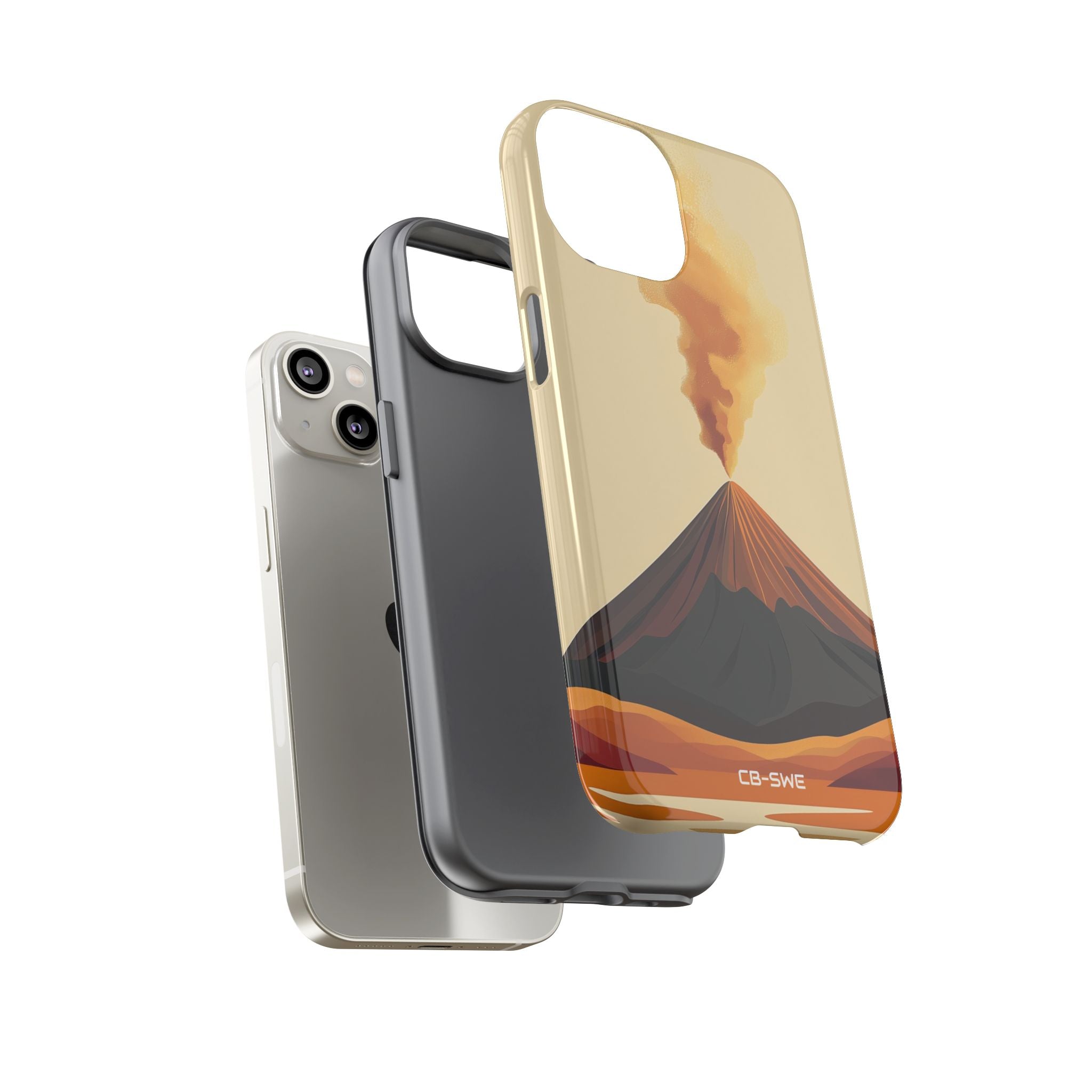 Volcano Erupts Brightly - iPhone Case