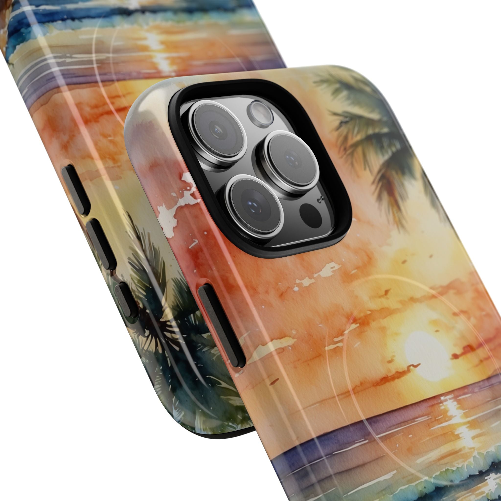 Sunset Palm iPhone 16 Pro Max Case - Tough+