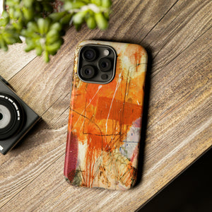 Abstract Orange Art - Protective Phone Case