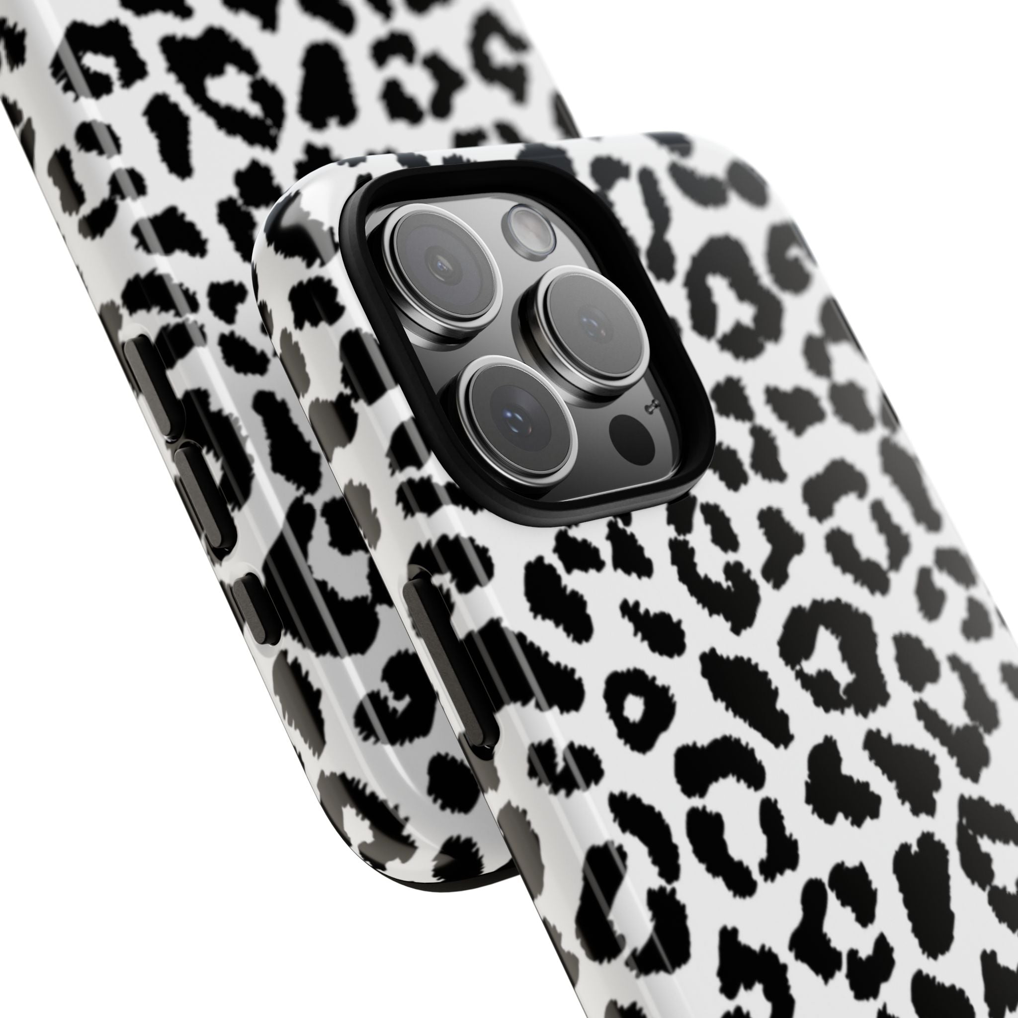 Monochrome Leopard Essence - iPhone Case