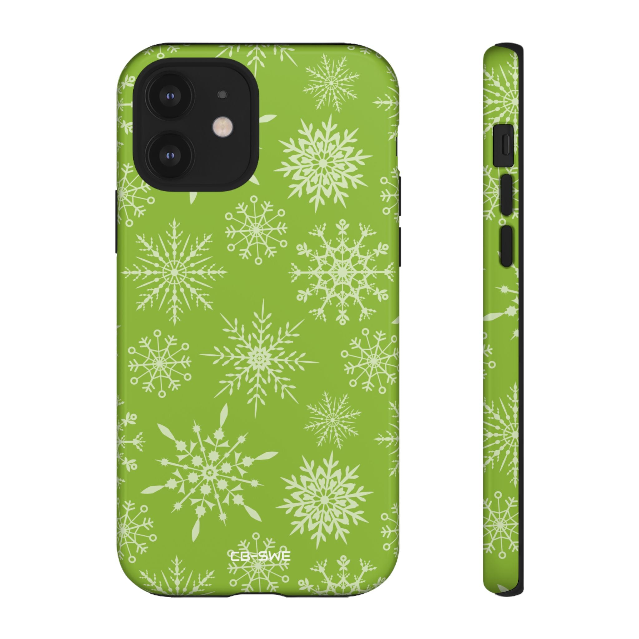 Snowflakes Dance Playfully - iPhone Case