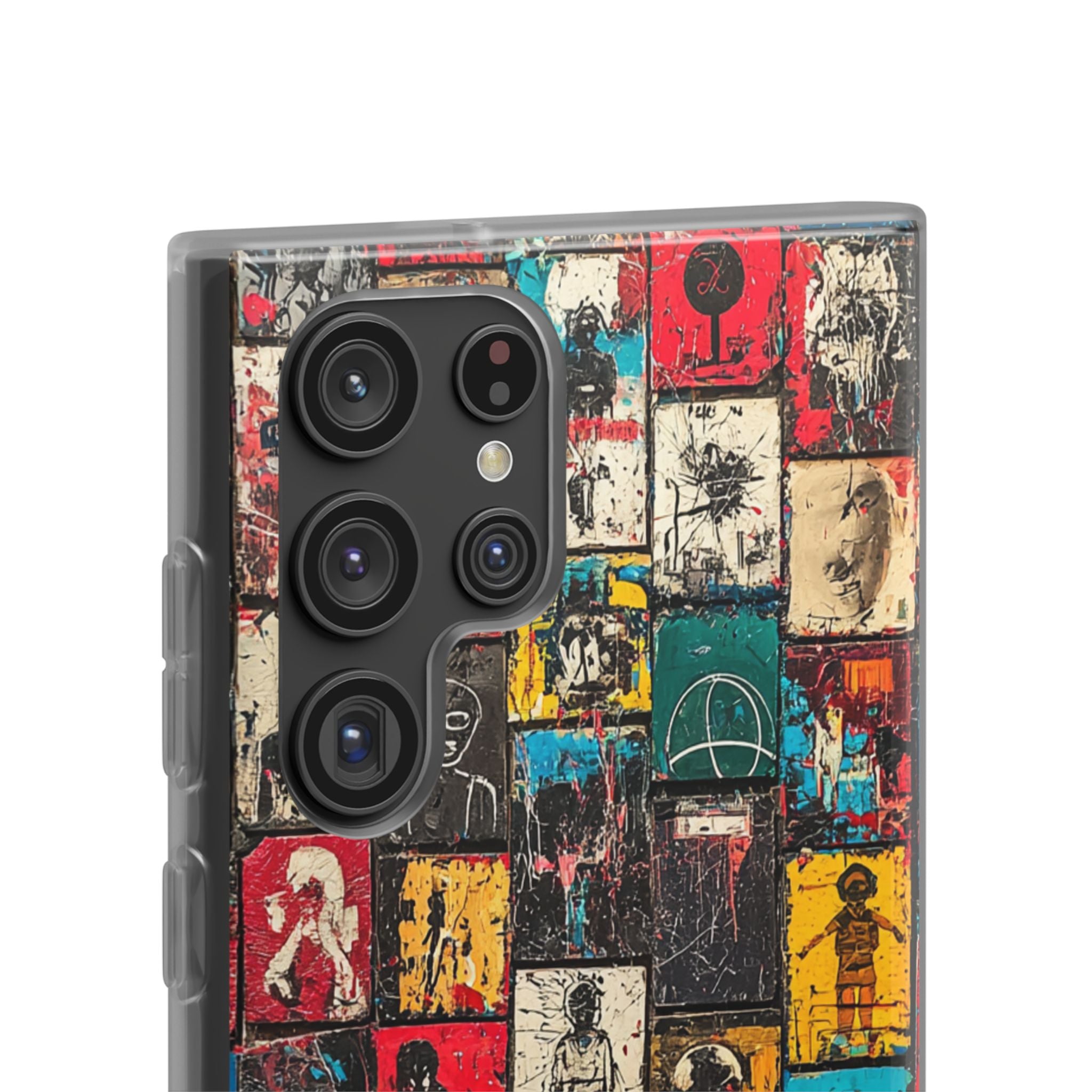 Figured Grid Samsung S22 Ultra Case - Soft