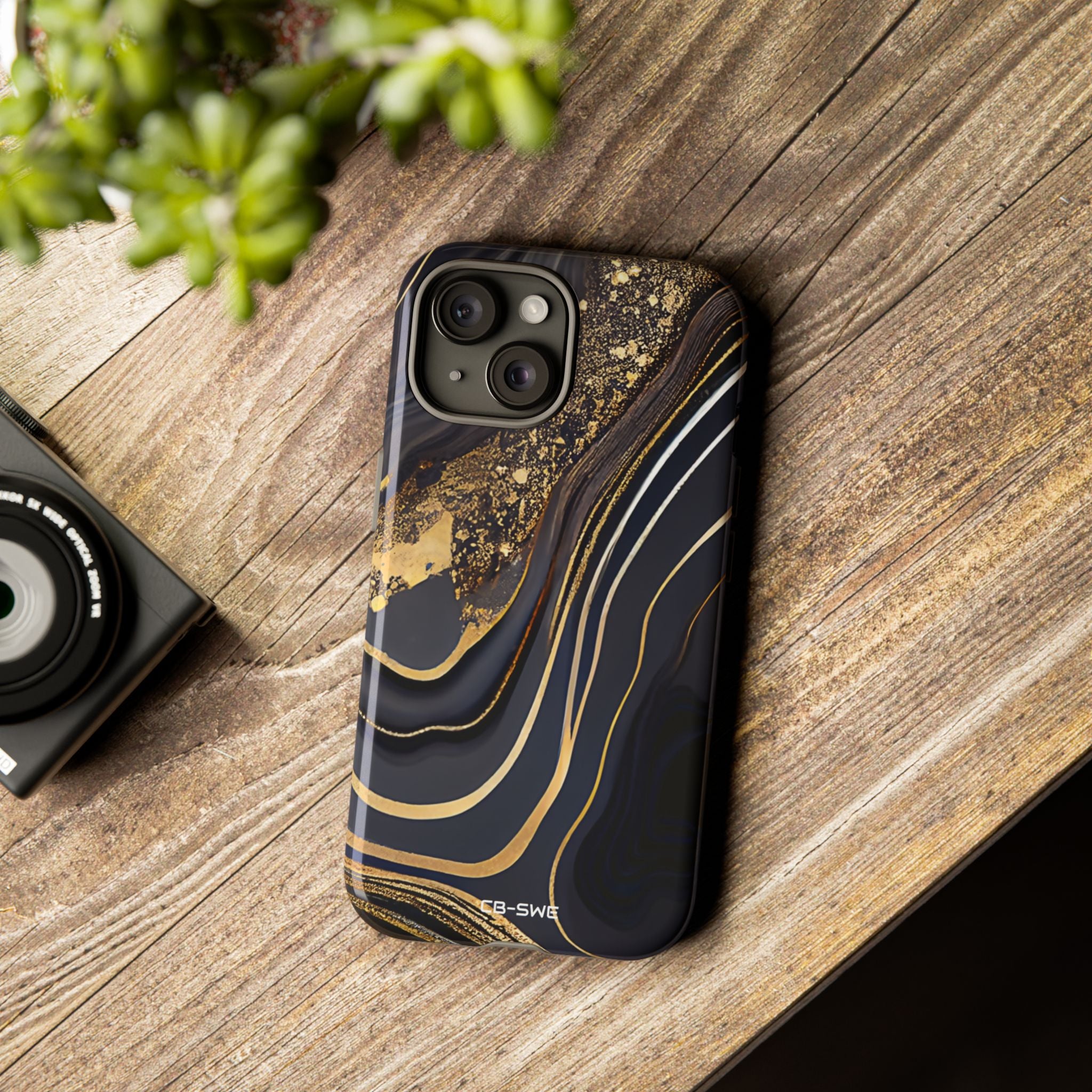Elegant Gold Streams - iPhone Case