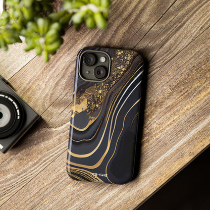 Elegant Gold Streams - iPhone Case