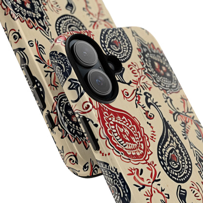 Vintage Paisley Elegance iPhone 16 - Tough Phone Case