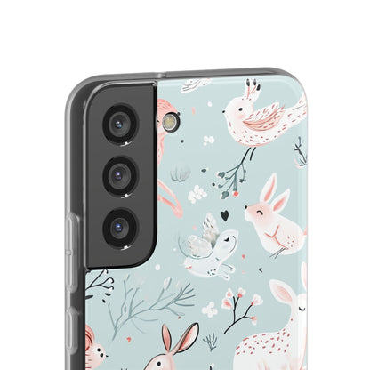 Whimsical Bunny Blossom - Flexi Samsung S22 Phone Case