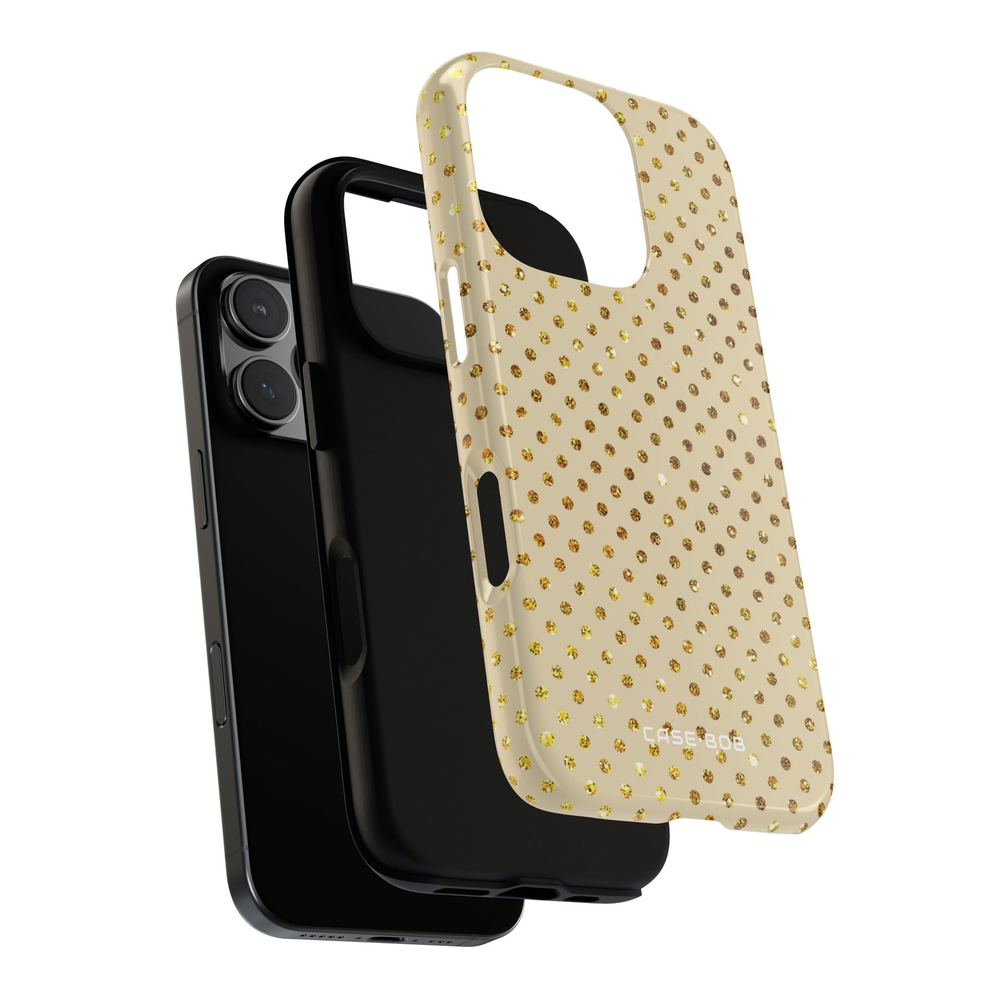 Golden Glow Dots iPhone 16 Pro Case - Tough