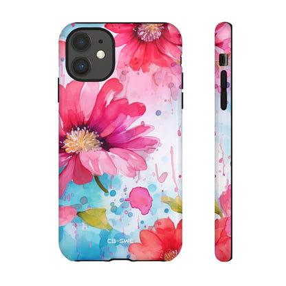 Vibrant Floral Dance - iPhone Case