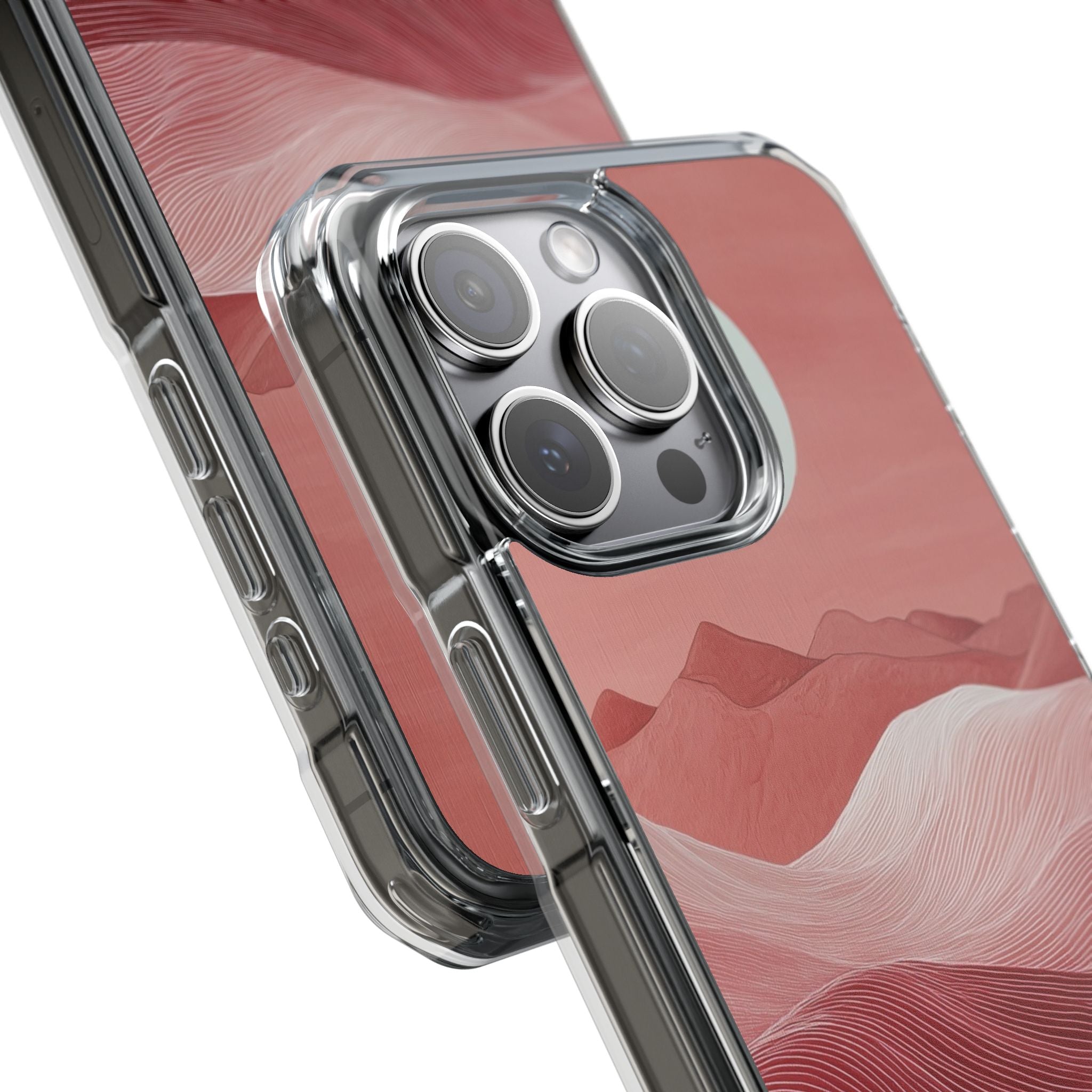 White Orb Dunes iPhone 15 Pro Max Case - Impact