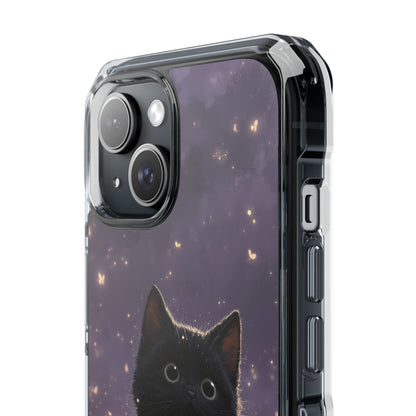 Whimsical Cat Soars iPhone Case - Impact
