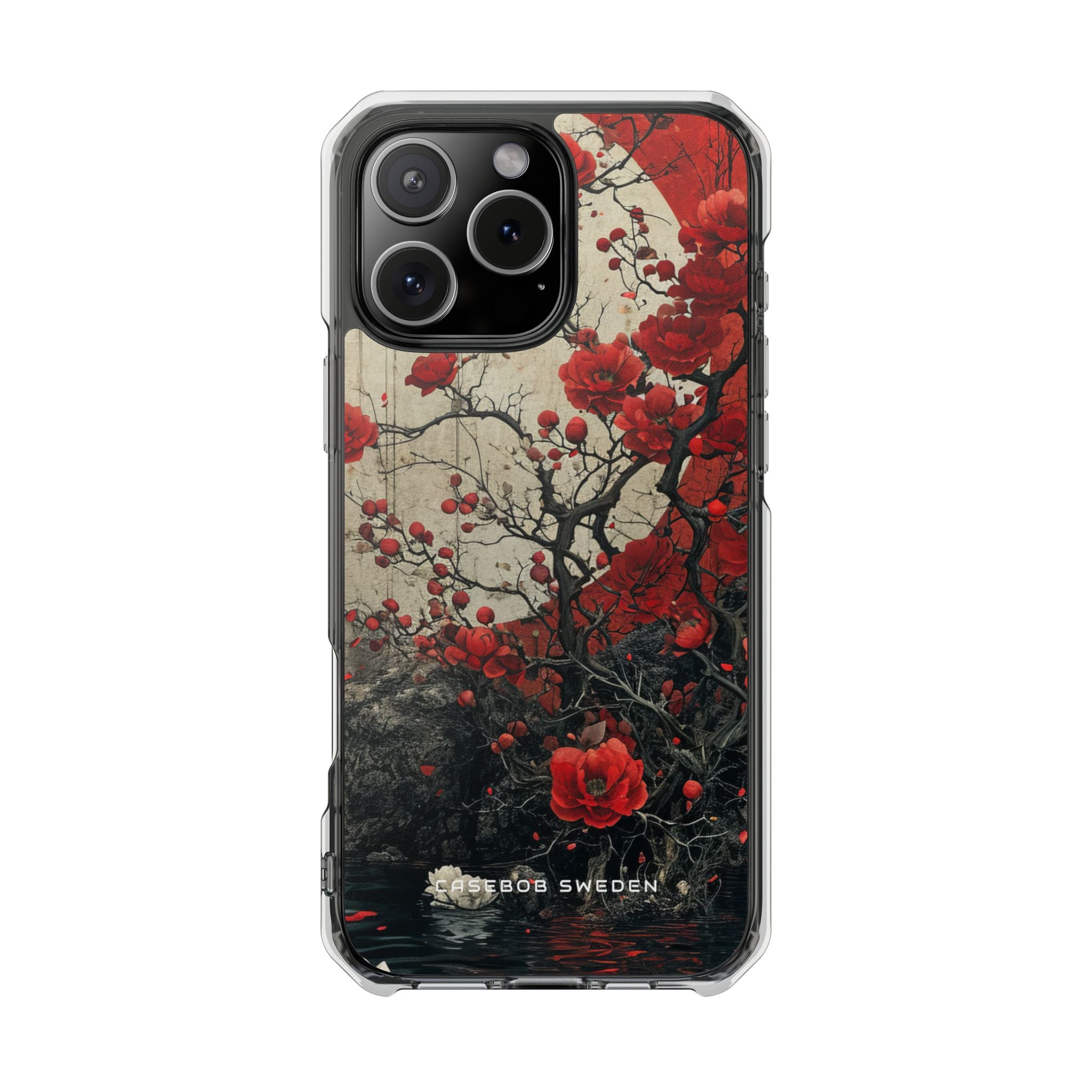 Zen Blossoms in Moonlight iPhone 16 - Clear Impact Phone Case