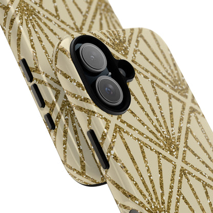 Gold Diamond Radiance iPhone 16 Plus Case - Tough