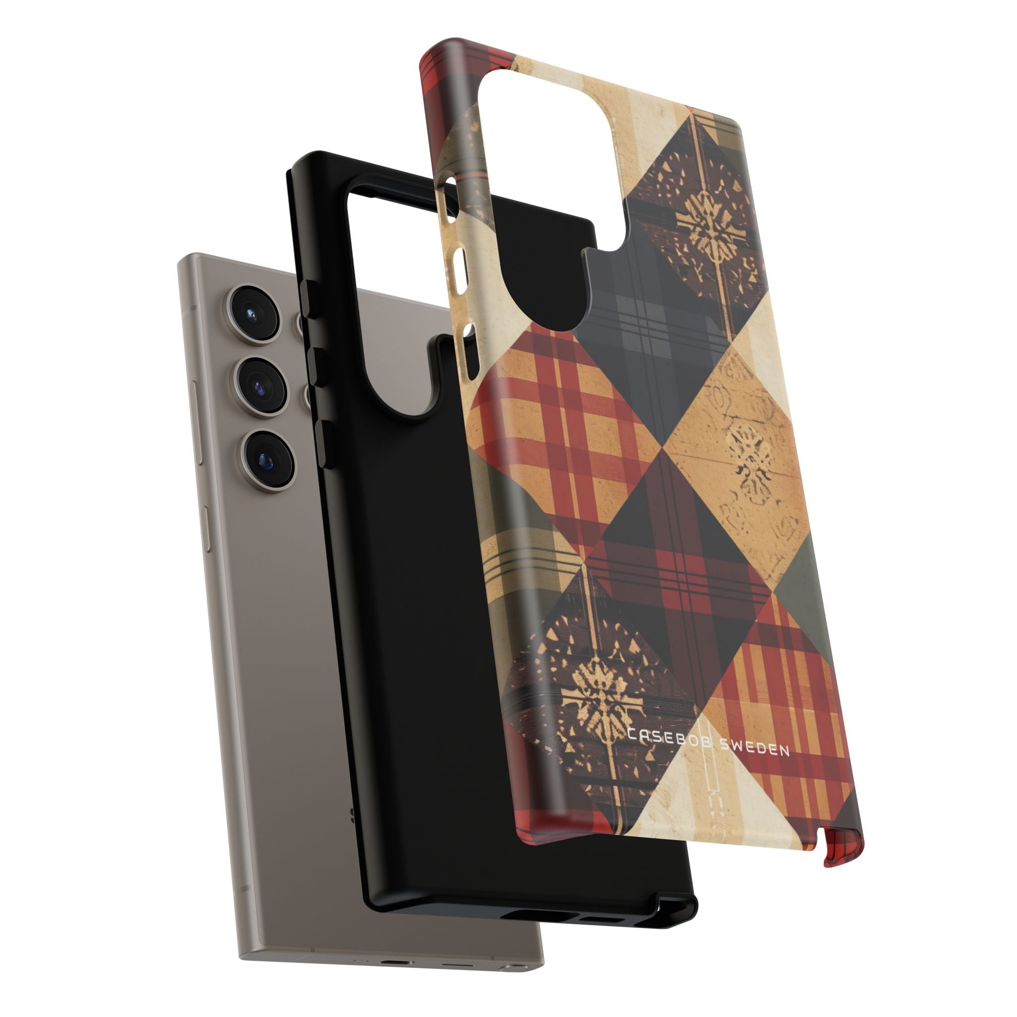 Rustic Geometric Patchwork Harmony Samsung S24 - Tough Phone Case