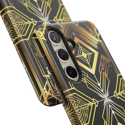 Golden Geometric Opulence Samsung S24 - Tough Phone Case