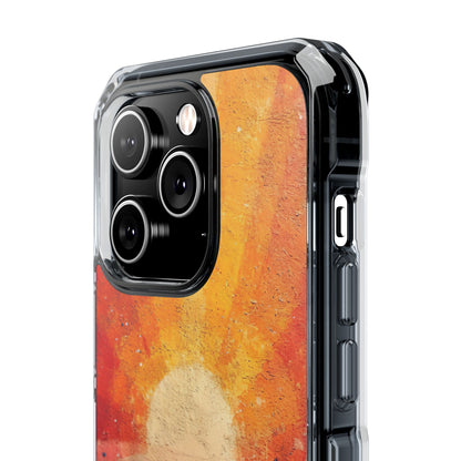 Sunburst Energy - Clear Impact iPhone 14 Phone Case