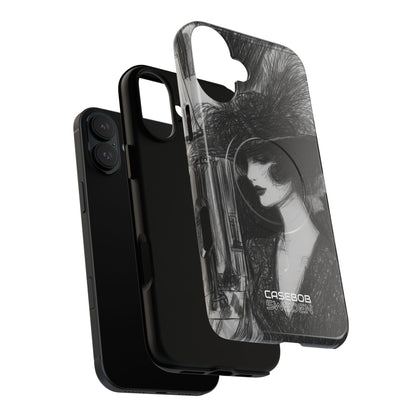 Vintage Feather Elegance iPhone 16 - Tough+