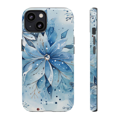 Floral Frost Embrace - iPhone Case