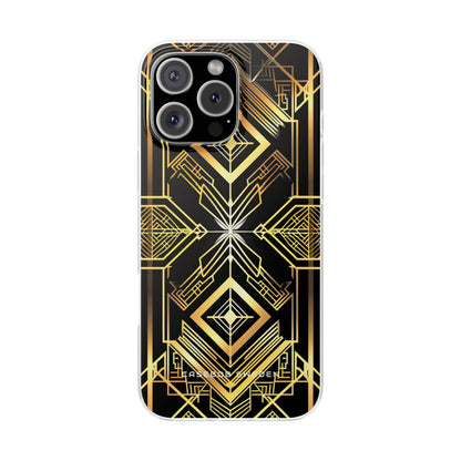 Golden Geometric Opulence iPhone 16 - Flexi Phone Case