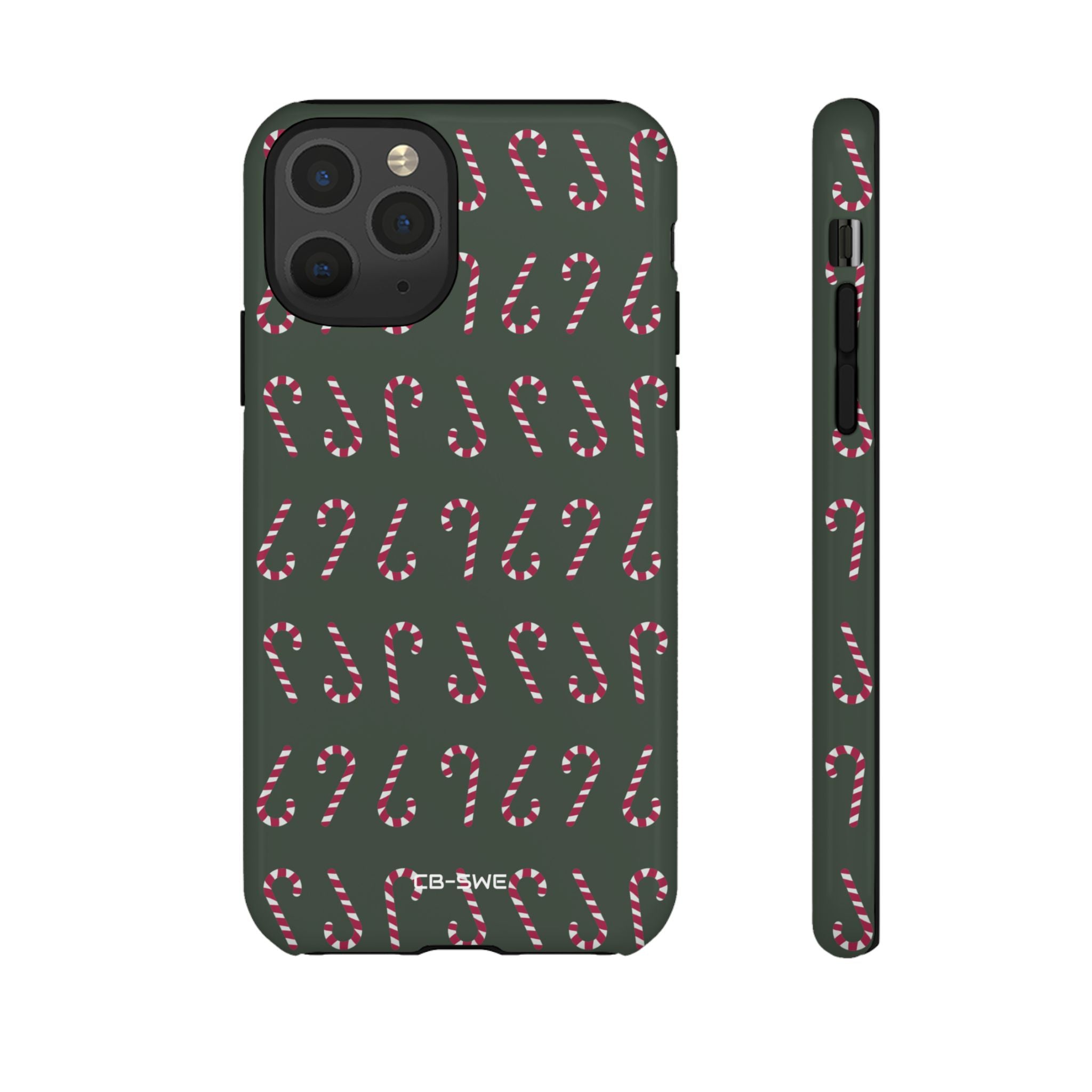 Candy Canes Aligned - iPhone Case