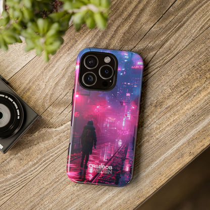 Neon Shadow City iPhone 16 - Robust