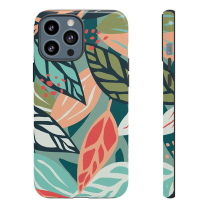 Mixed Tropical Leaf - Protective Phone Case