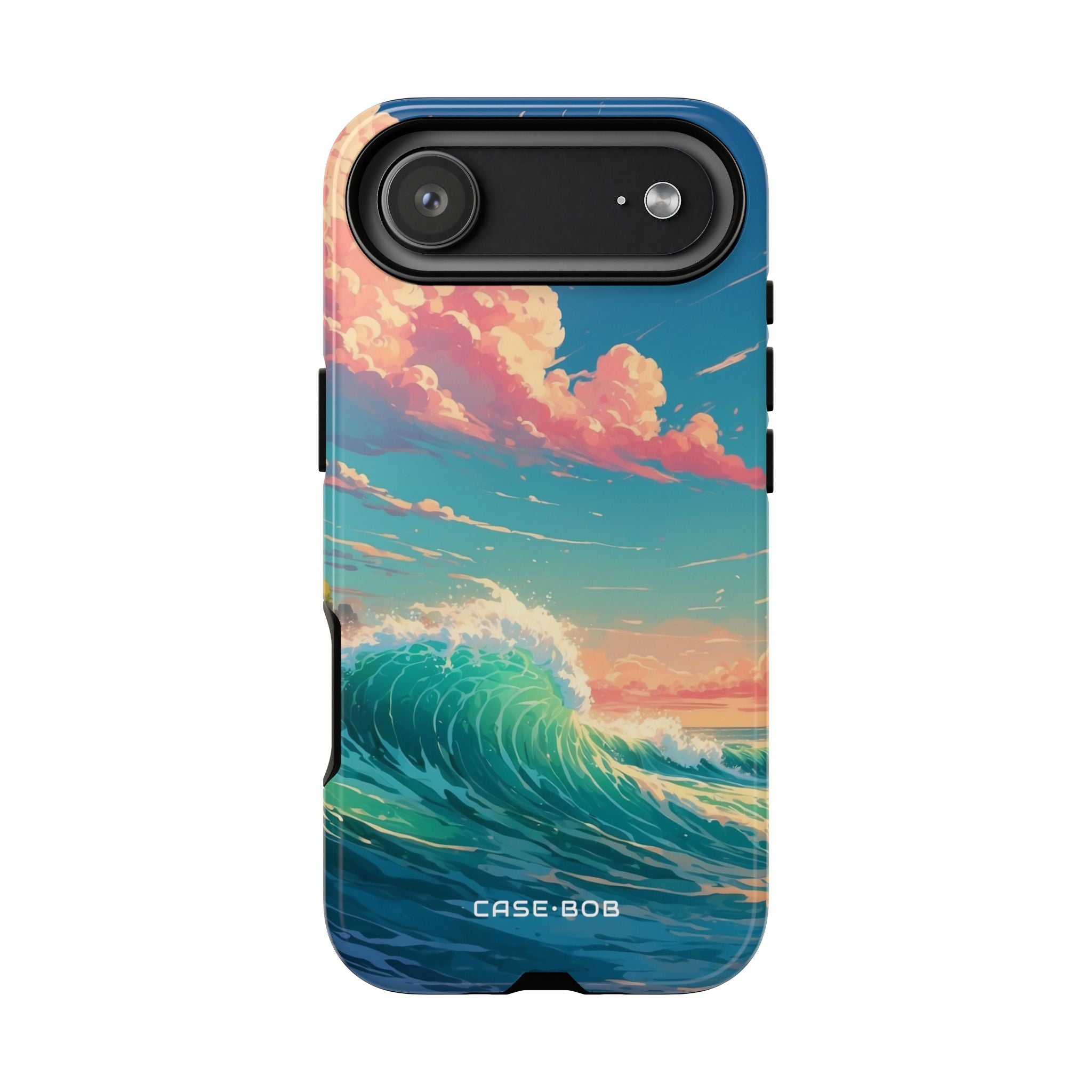 Turquoise Curl iPhone 17 Air Case - Tough