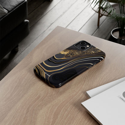 Elegant Gold Streams - iPhone Case
