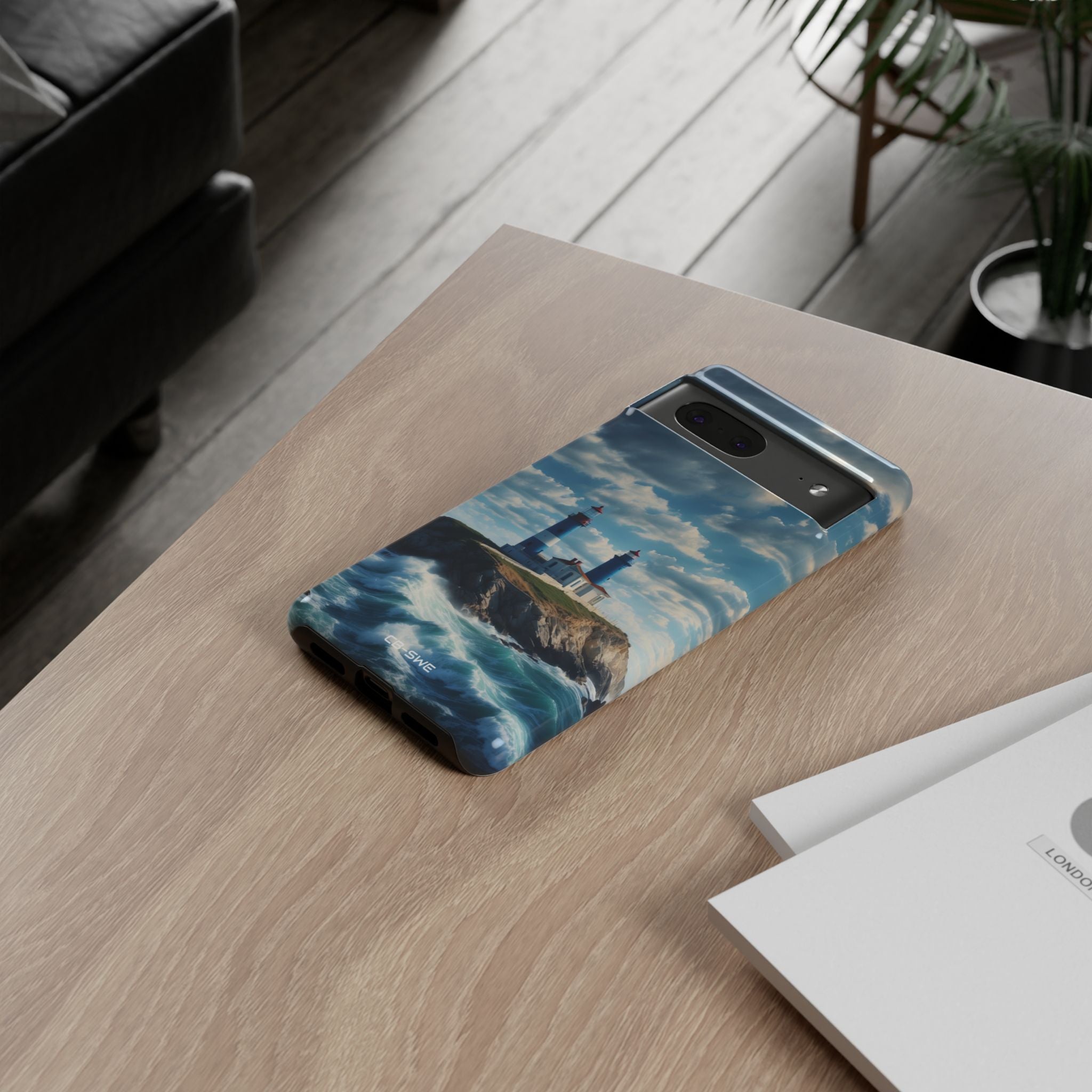 Lighthouse Guards Waves - Google Pixel Case