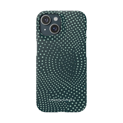 Teal Rippleflow iPhone 15 - Slim Phone Case