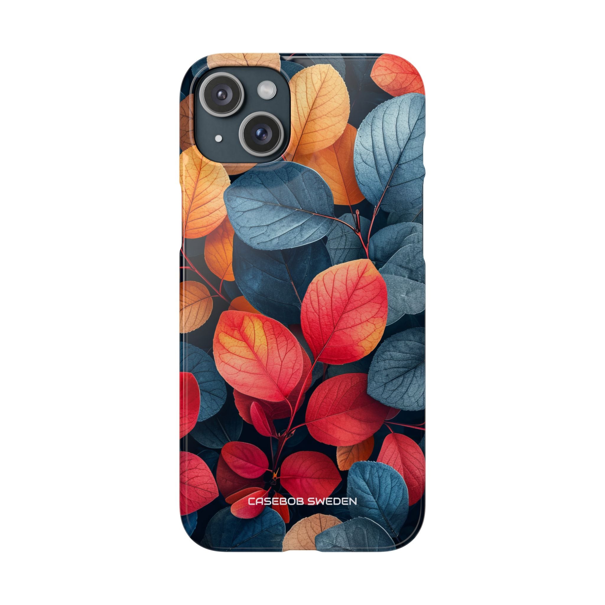 Vibrant Nature Leaves - Slim iPhone 15 Phone Case